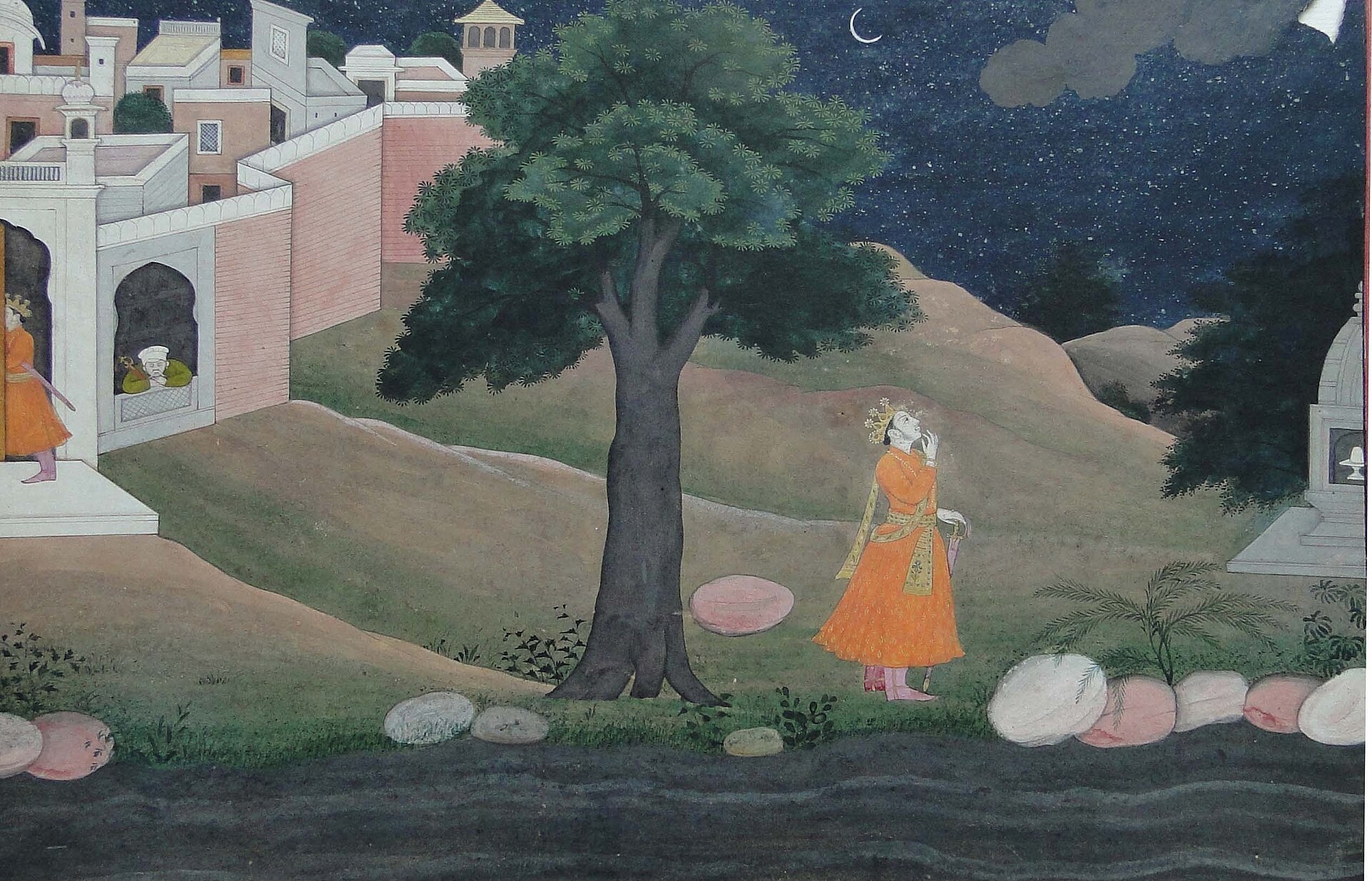 Megh Dutam illustration, Guler school, c. 1800